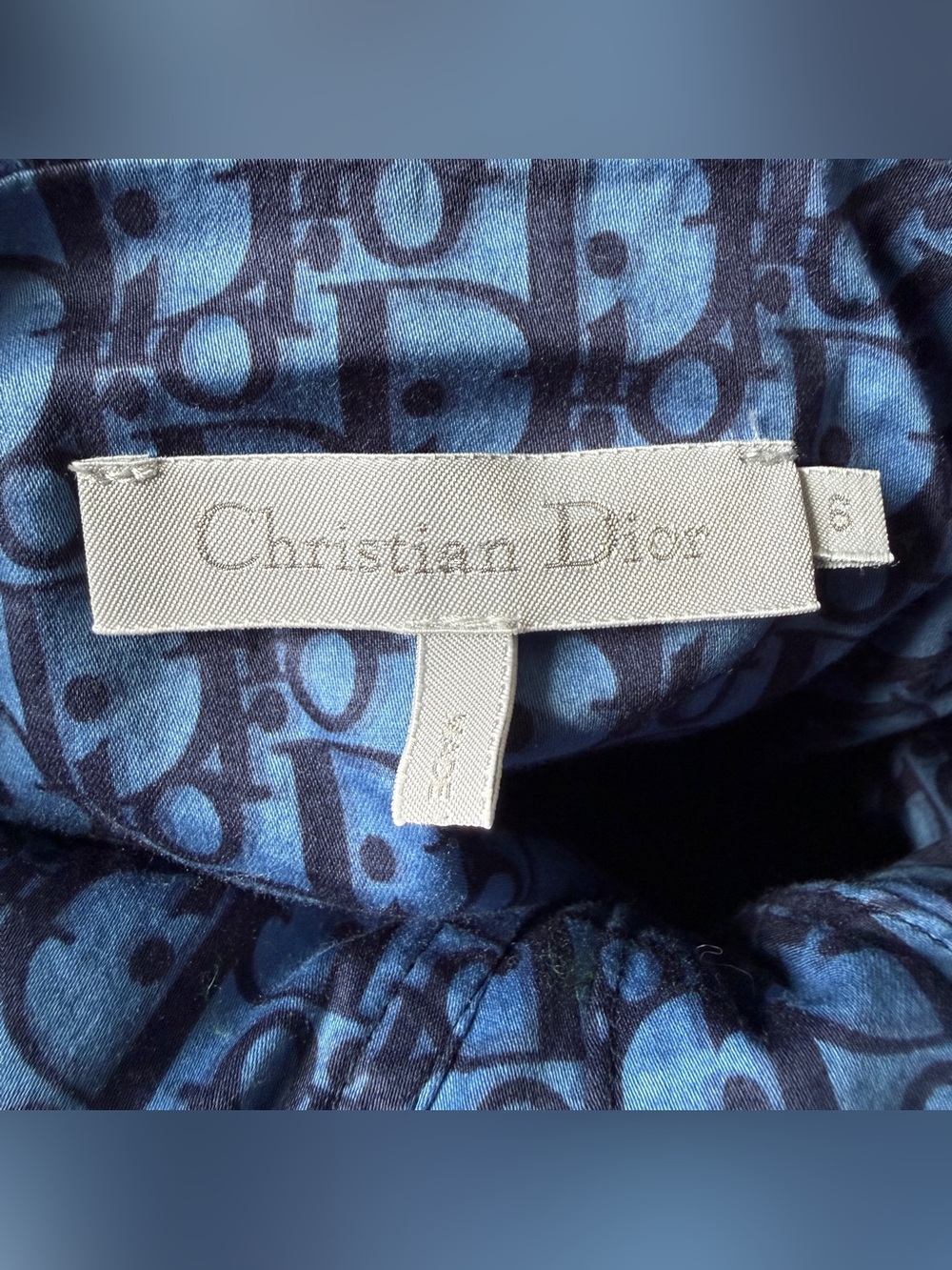Dior Blue Kids Hooded Pullover Rain Jacket - Picture 5 of 8